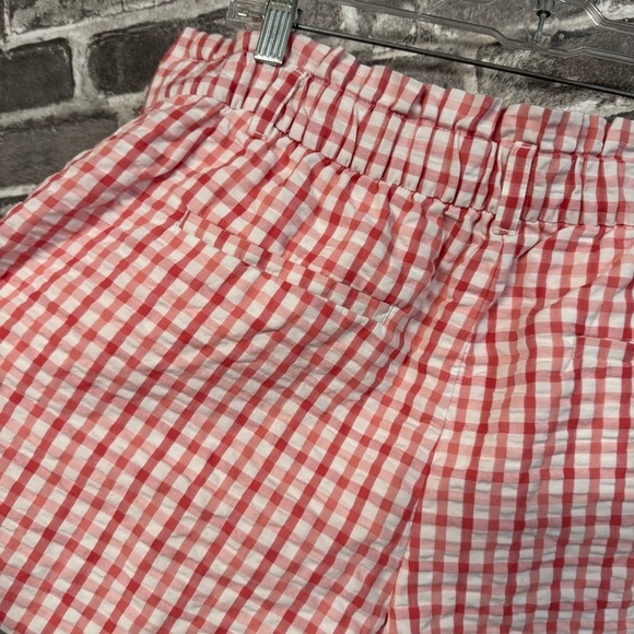 Loft paperbag shorts in gingham white pink - Picture 8 of 10